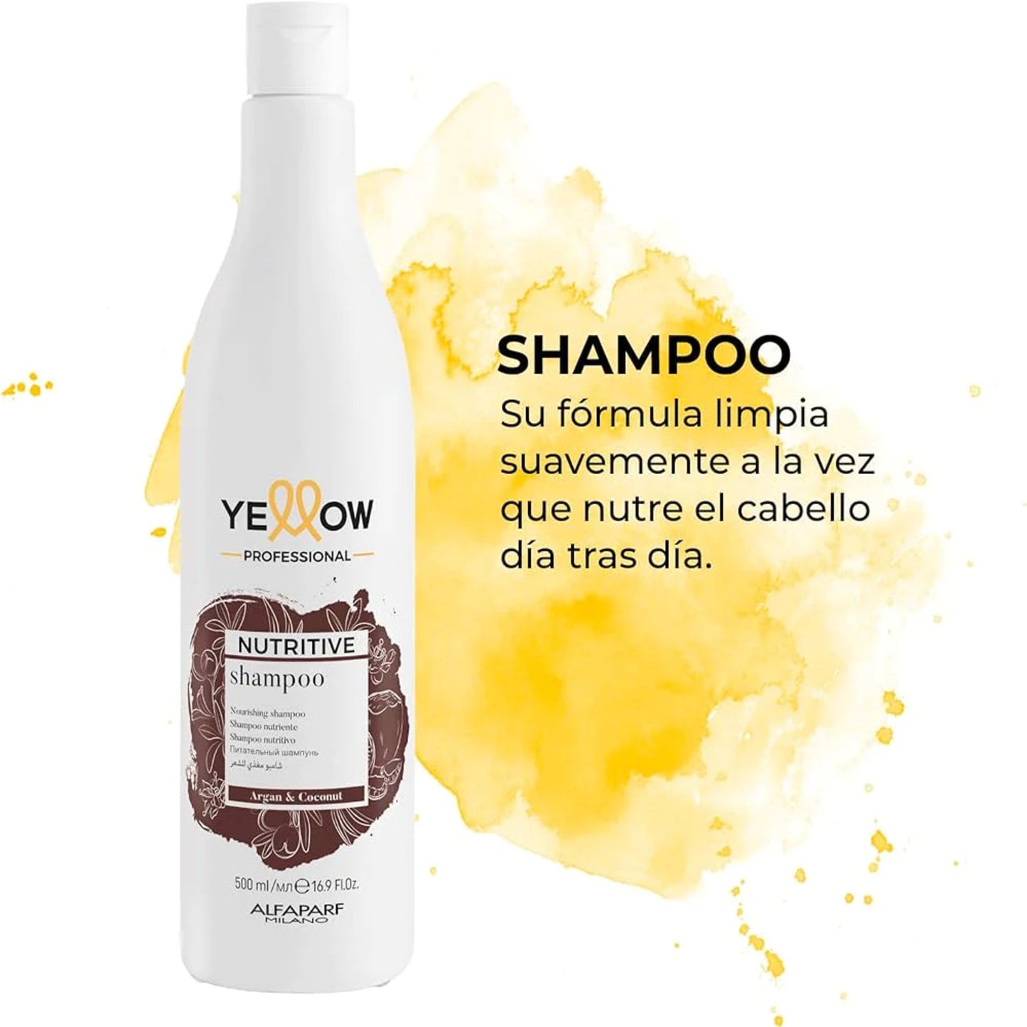 Shampoo nutritivo para cabello seco Yellow Professional