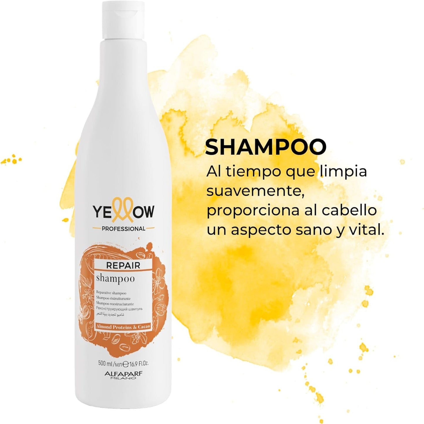 Shampoo reparador para cabello maltratado Yellow Professional